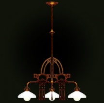 Люстра «Арт Деко» на 3 лампы