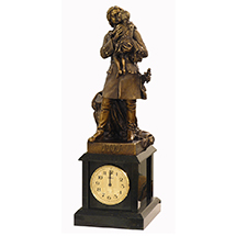 Часы «Петр 1 с Людовиком XV» (патина)