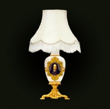 Лампа с ручной росписью по фарфору «Виды Петербурга»