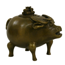 «Курительница в виде бычка» Китай 17–18 века